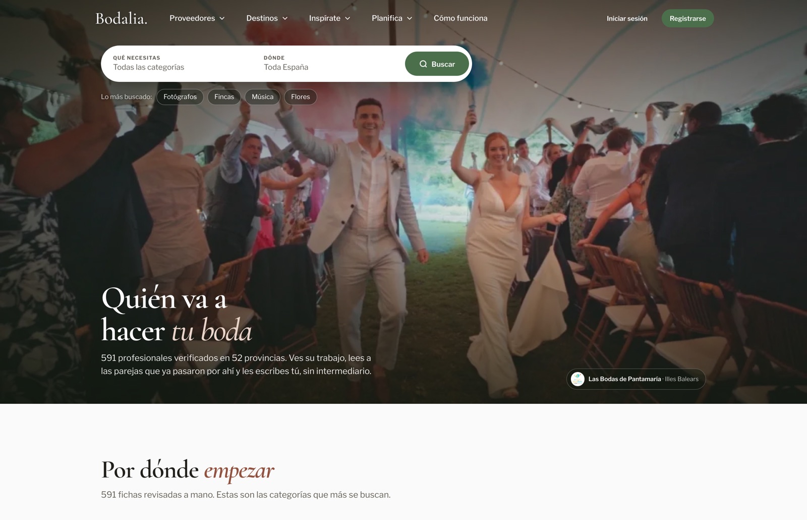 Bodalia - Portal de bodas con proveedores verificados